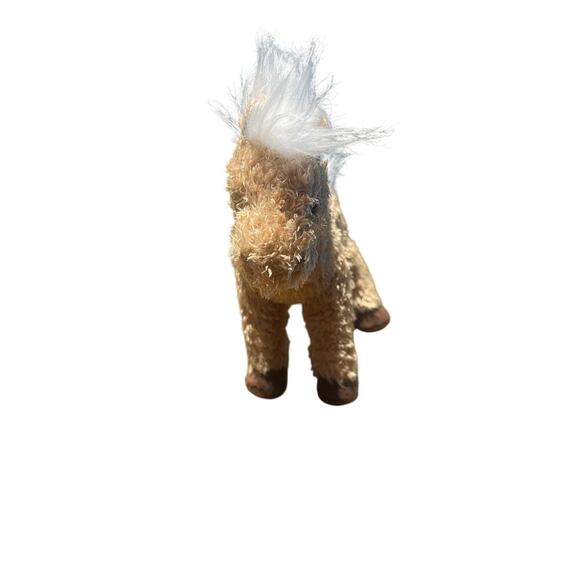 Douglas Cuddle Toys Plush Pony Horse Beige Brown 6” Stuffed Animal Soft Toy - Picture 2 of 7